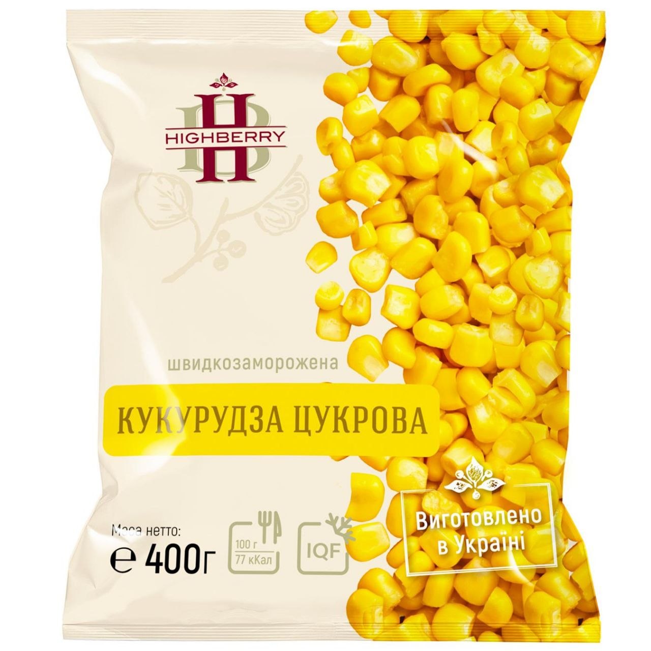 Кукурудза зерно Highberry заморожена 400г